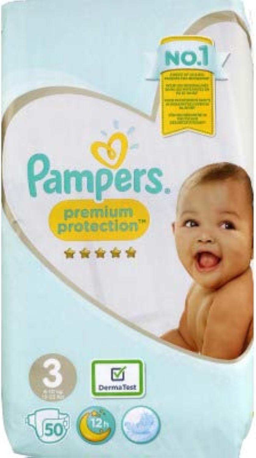 Pampers Premium Protection Size 3, 50 Layers, 6kg-10kg - Pack of 1