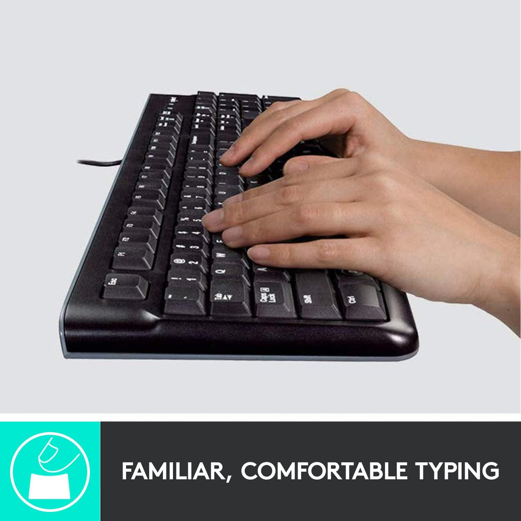 Logitech MK120 Keyboard and Mouse Combo — Black