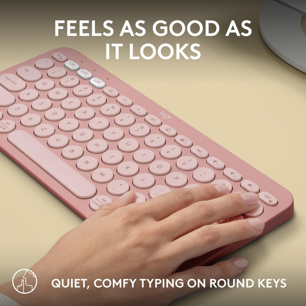 Logitech K380S Keyboard — Rose