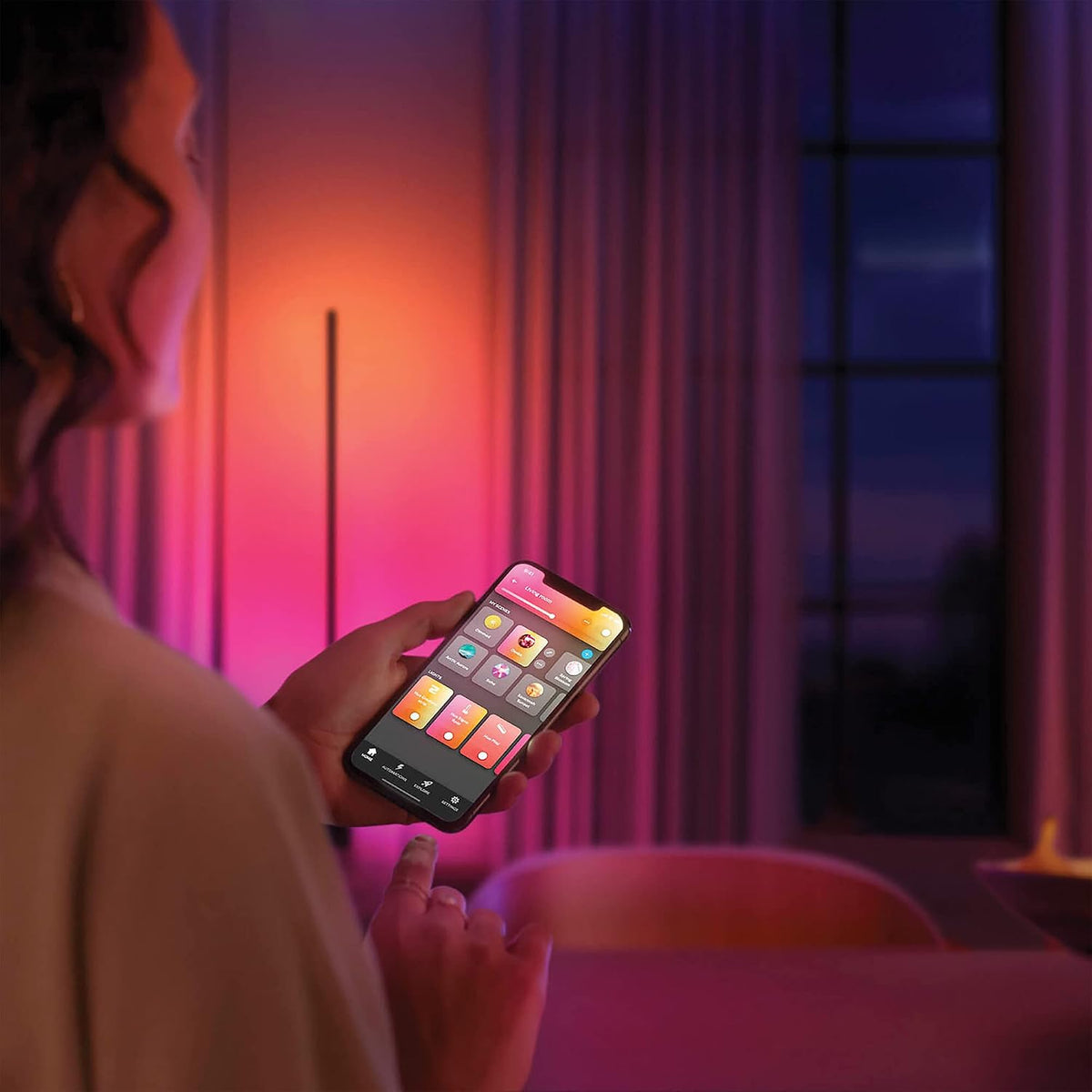 Philips Hue Gradient Light Strip 2m. For Syncing with Entertainment, Media and Music. With Bluetooth. Works with Alexa, Google Assistant and Apple Homekit., White — White