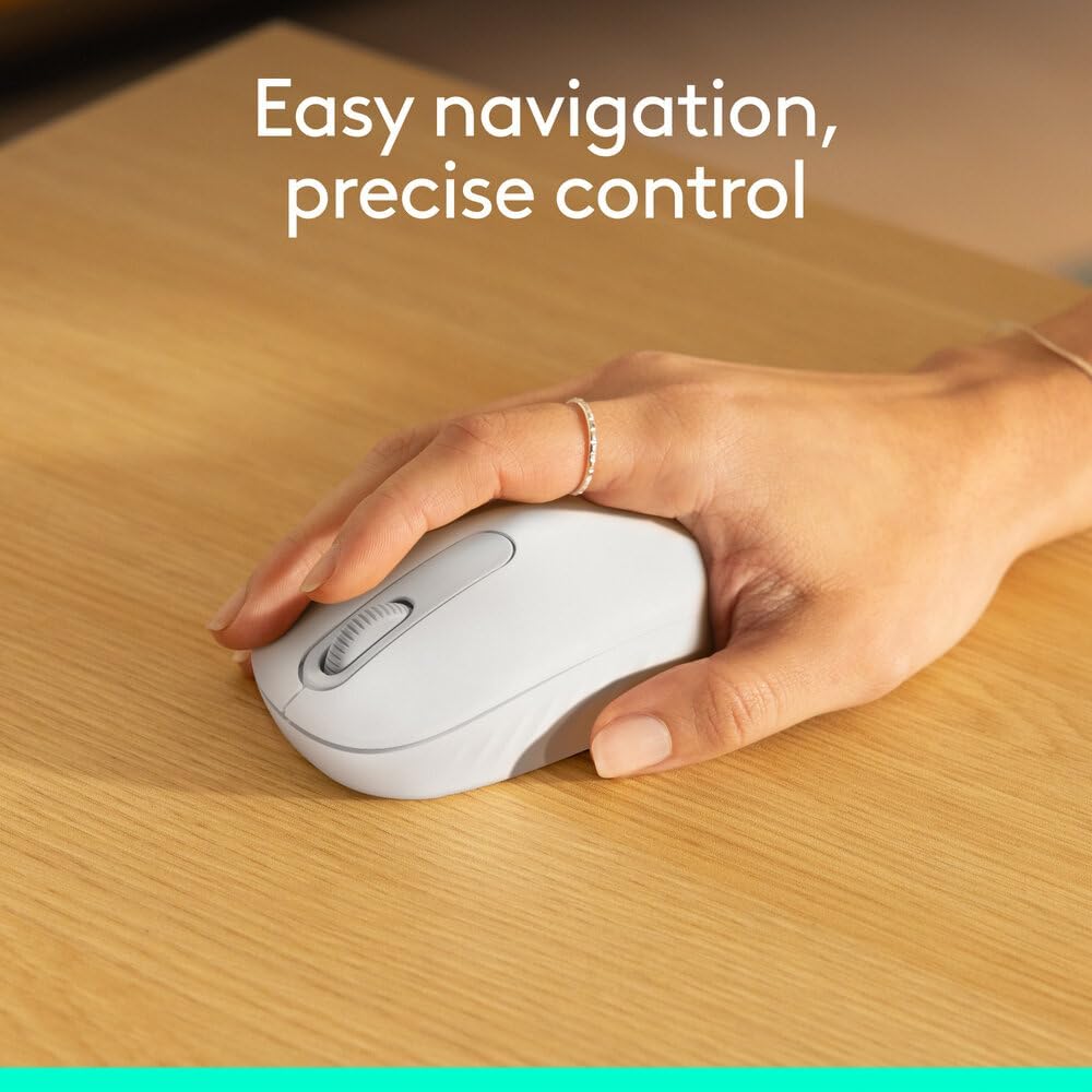 Logitech M196 Wireless Mouse — Off White