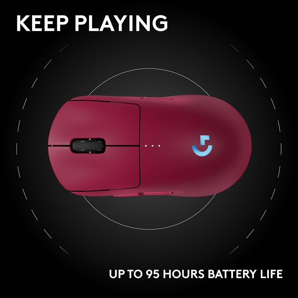 Logitech G PRO 2 LIGHTSPEED Gaming Mouse — Magenta