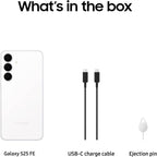 SAMSUNG Galaxy S25 FE (2025), 128GB AI Smartphone, Large Display, 4900mAh Battery, High Res-Camera, AI Photo Edits, Durable,White - International Version