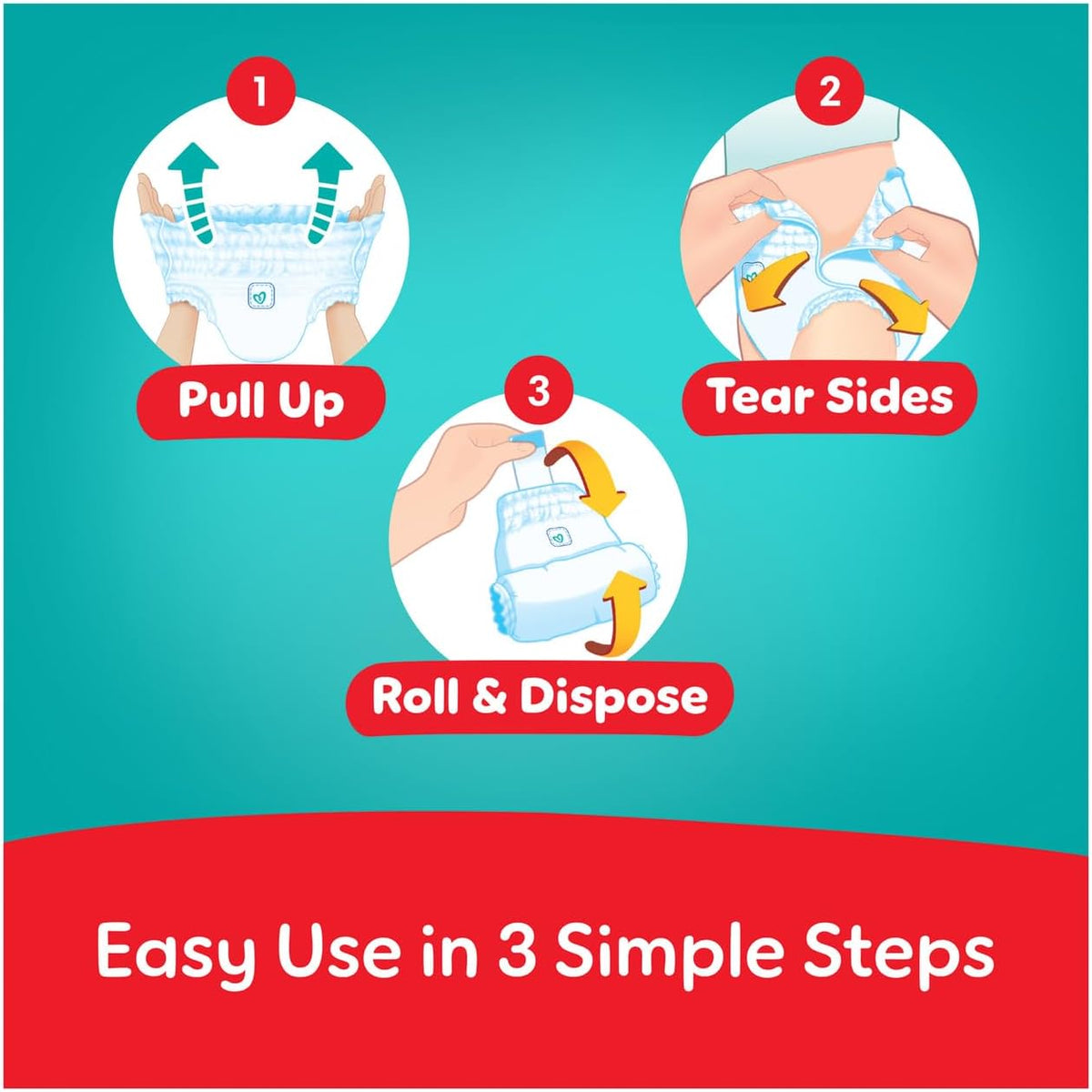 Pampers Rash Protection, Size 6, 16+ kg, Value Pack, 19 Diaper Pants