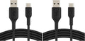 Belkin Fast Charge USB C charger cable, USB-C to USB-A cable, USB type C charging cable for iPhone 15, Samsung Galaxy S23, S23+, S23 Ultra, Pixel, iPad Pro, Nintendo Switch and more - 1m, Black