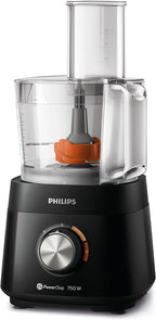 Philips Food Processor, 750W, 1.5L Bowl, 6 Accessories, 2 Speeds — Black