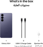 Samsung Galaxy S26+ Cobalt Violet, 512GB Storage, AI Phone, 12GB RAM, Customized AP, Photo Assist, 50MP Camera, 4900mAh Battery (UAE Version)