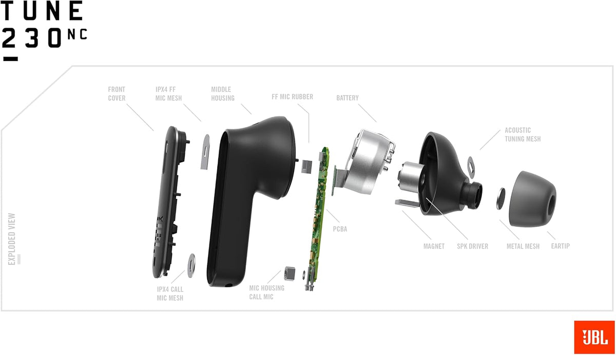 JBL Tune 230NC True Wireless Earbuds — Black