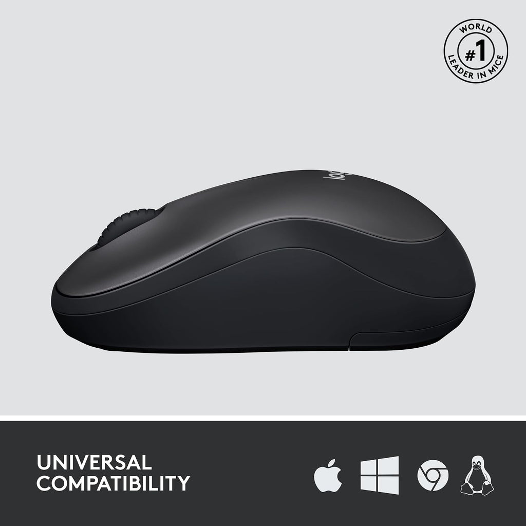 Logitech M220 Wireless Mouse — Grey