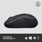 Logitech M220 Wireless Mouse — Grey