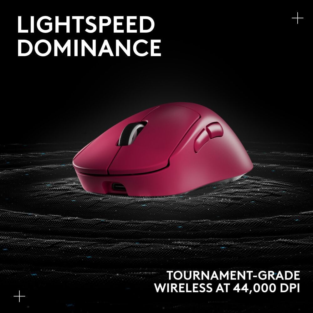Logitech G PRO X SUPERLIGHT 2 DEX Gaming Mouse — Magenta
