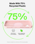 Belkin SheerForce Protect MagSafe Compatible iPhone 17 Case with Slim Design & Anti-Scratch Treated Coating - Magnetic, Transparent, & Shockproof Protective iPhone Case - Pink