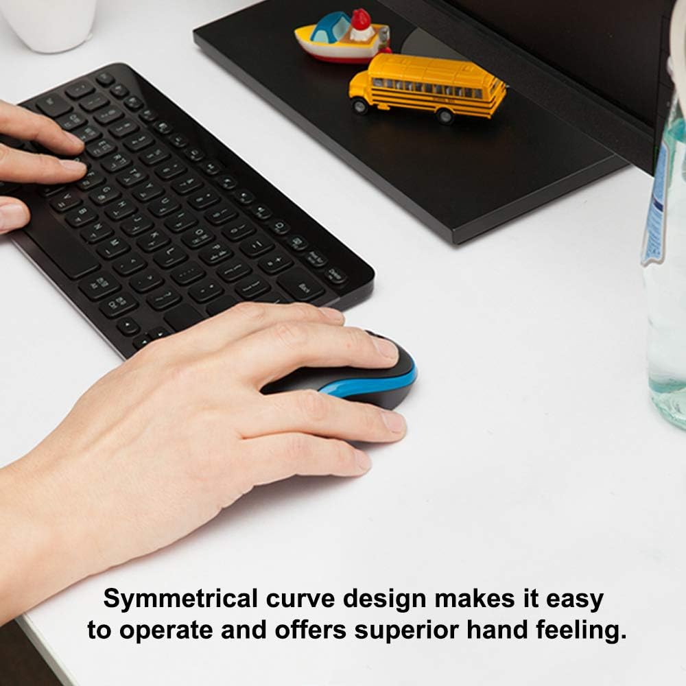 Logitech M185 Wireless Mouse — Blue