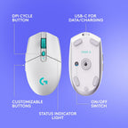 Logitech G305 X SUPERLIGHT Gaming Mouse — White