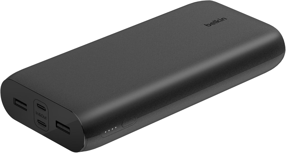 Belkin BoostCharge 26000mAh Power Bank Fast Charging with USB Ports - Black