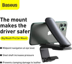 Baseus Car Phone Holder for Centre Console Dashboard, 360° Adjustable Car Phone Mount — 180°-Ultra Stable-BMP — Black