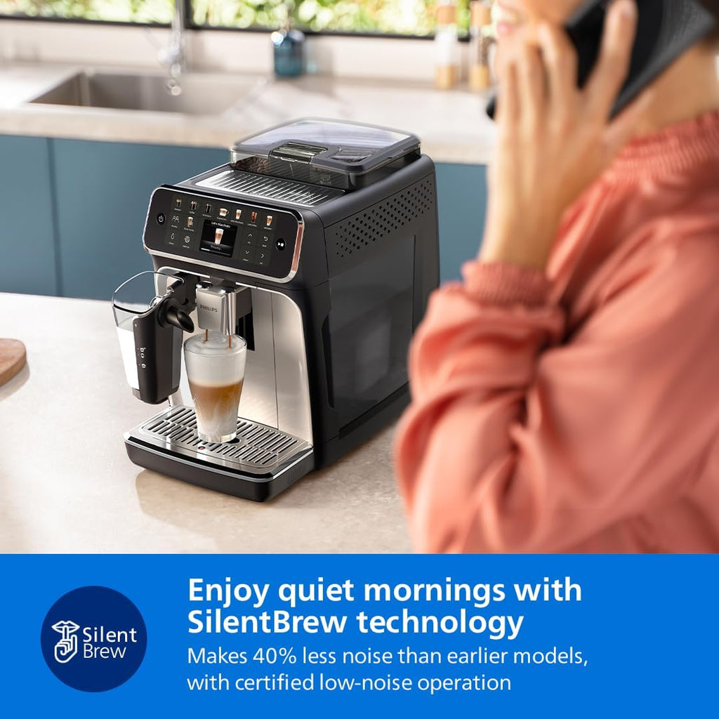 Philips Fully Automatic Coffee Machine, 20 Hot & Cold Beverages, 4 Profiles — Black