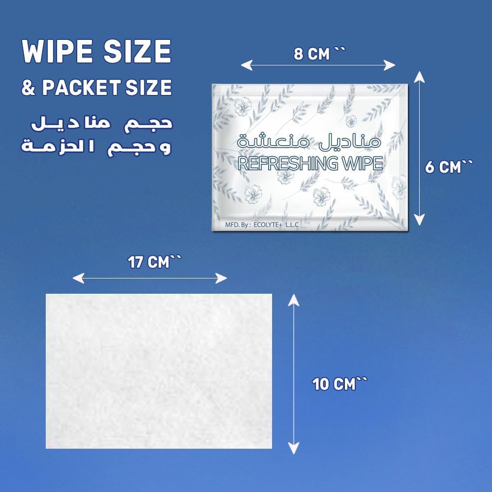 ECOLYTE+ Wet Wipes, Fresh & Perfumed Antibacterial, Protects Against 100 illness Causing Germs, Skincare & Makeup Remover, Essential Cleaning Wipes (Pack of 100 pcs) — additional view 5