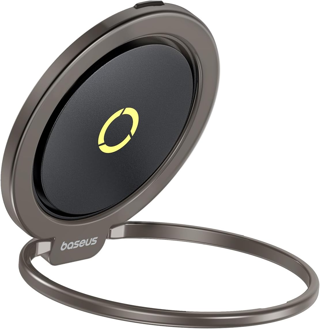 Baseus MagPro II Magnetic Ring for iPhone MagSafe, Magnetic Holder 7.5N, 360° Rotary Mount for iPhone 17 16 15 14 13 12 Pro MAX — Grey