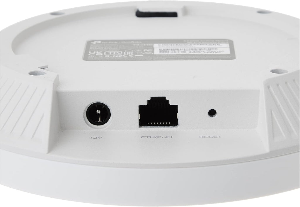 TP Link EAP650 Omada WiFi 6 AX3000 Wireless Gigabit Ceiling Mount Access Point Support Mesh, OFDMA, Seamless Roaming, HE160 & MU MIMO SDN Integrated Cloud Access & Omada App PoE+ Powered, White