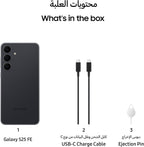 Samsung Galaxy S25 FE AI Phone, Jetblack, 8GB RAM, 256GB Storage, 50MP Camera, 6.7’’ Display, Slim & Lighter Design (UAE Version)