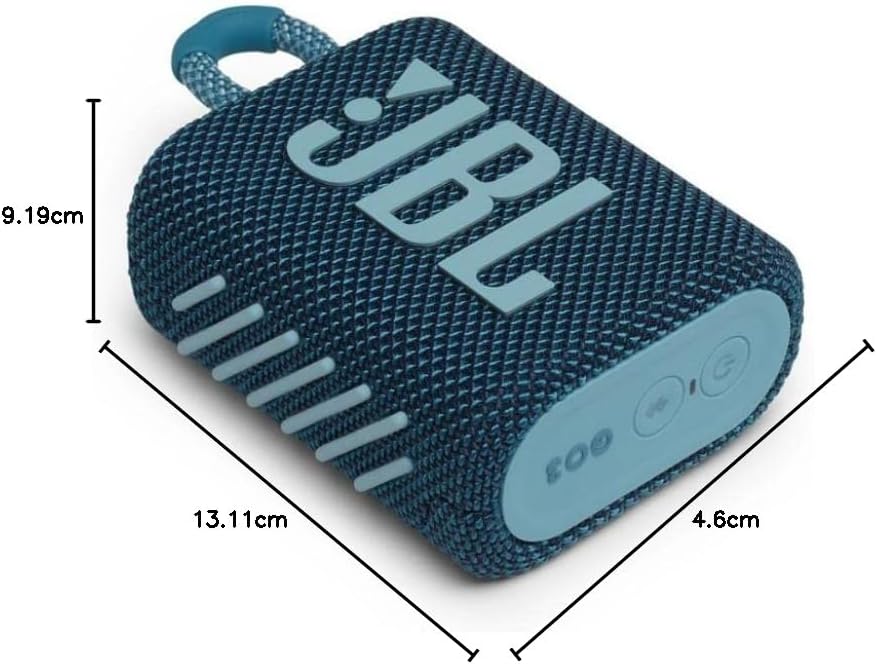 JBL Go 3 Portable Bluetooth Speaker — Blue