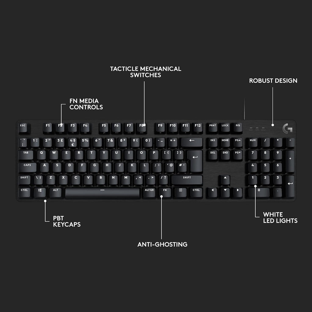 Logitech G413 SE Gaming Keyboard — Black