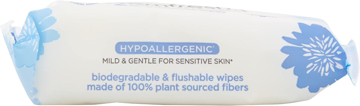 Femfresh 0% Sensitive Intimate Wipes, Biodegradable & Flushable, Made of 100% Plant Sourced Fibers, Fragrance & Soap Free, Unscented, Vegan, pH Balanced, Hypoallergenic Skin Care, Pack of 25 — additional product view 6