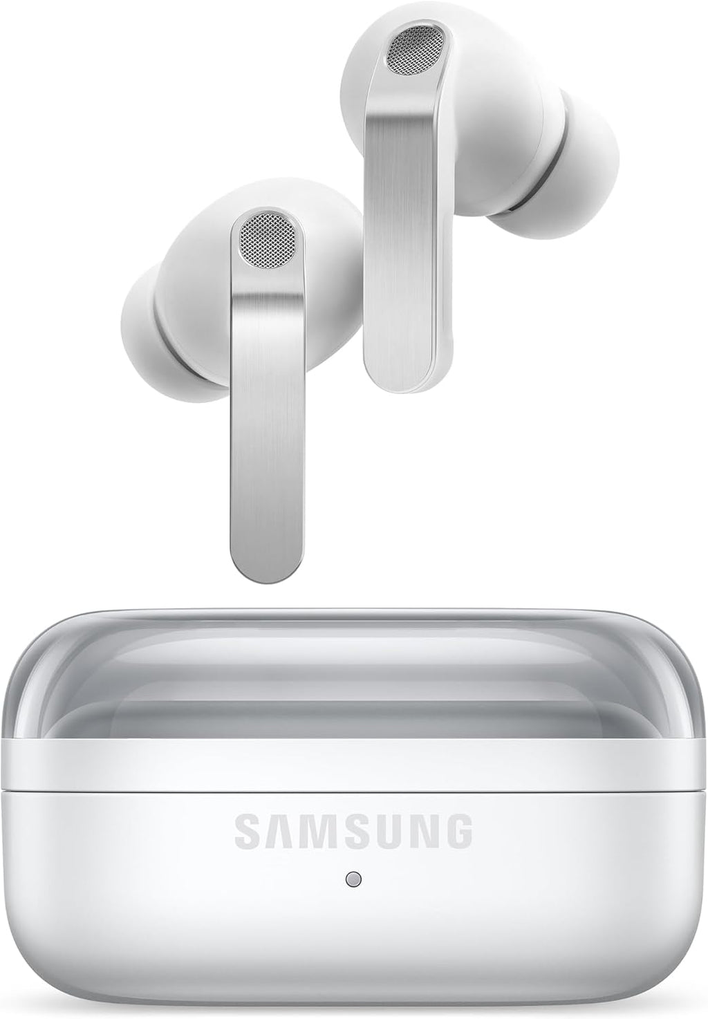 Samsung Galaxy Buds4 Pro, White, Real Metal Blade, 2-way Speaker & Dual Amp, Enhanced ANC, Adaptive Noise Control, Seamless Connection (UAE Version)