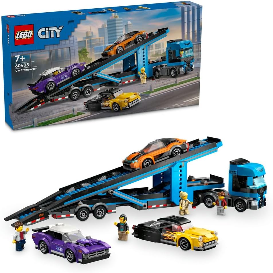LEGO City Car Transporter Truck with Sports Cars 60408