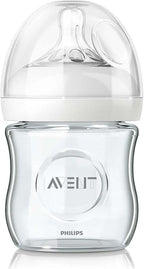 Philips AVENT Natural Feeding Bottle Glass, 120 ml - SCF671/17 — White