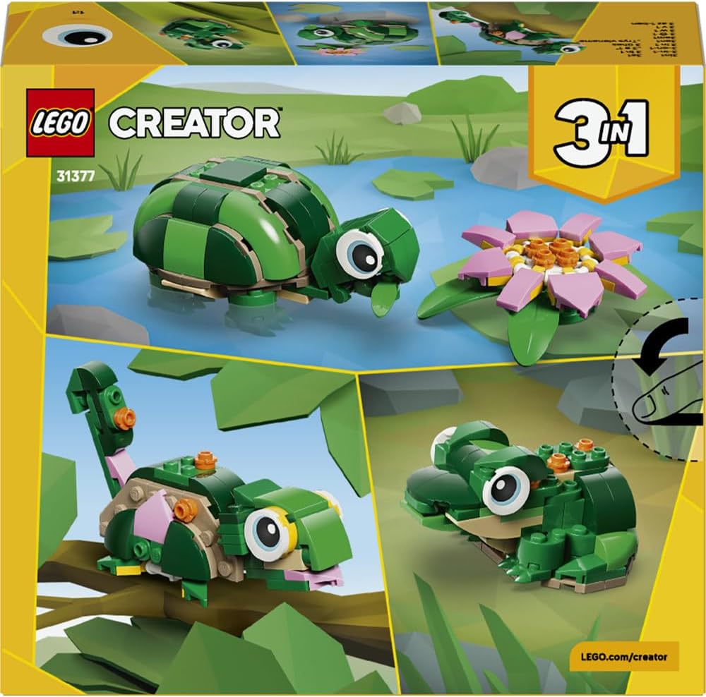 LEGO Creator 3in1 Turtle with a Water Lily Flower 31377 — image 11