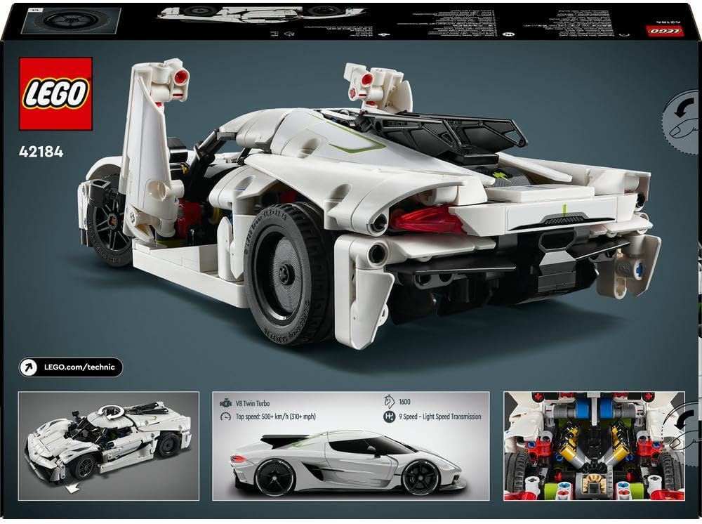 LEGO Technic Koenigsegg Jesko Absolut White Hypercar 42184 — image 9