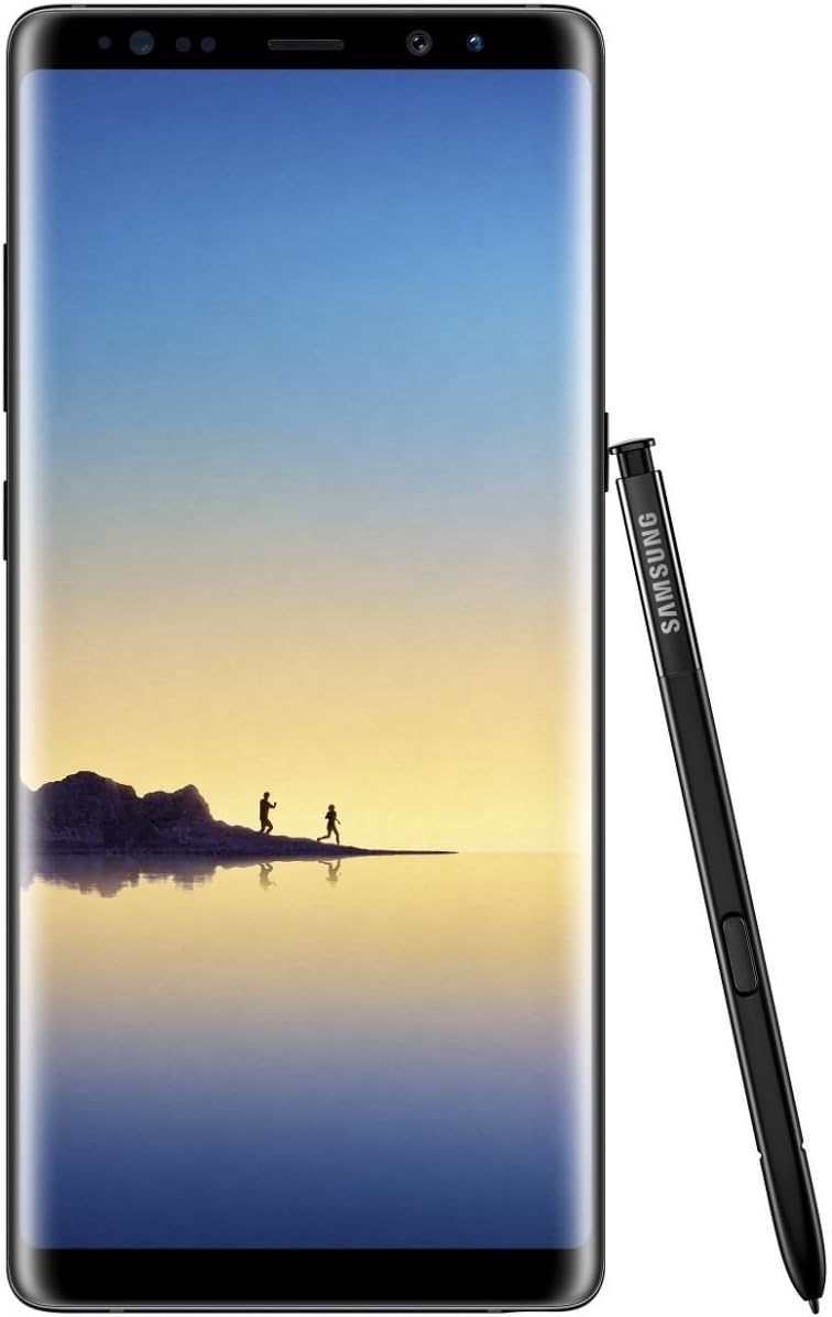 Samsung Galaxy Note 8 - 64GB, 6GB RAM, 4G LTE, Midnight Black(Renewed)