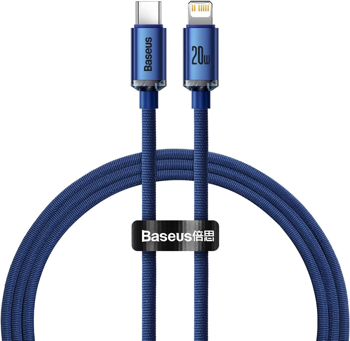 Baseus Crystal Shine USB-C to Lightning Cable 20W — 1.2m — Blue