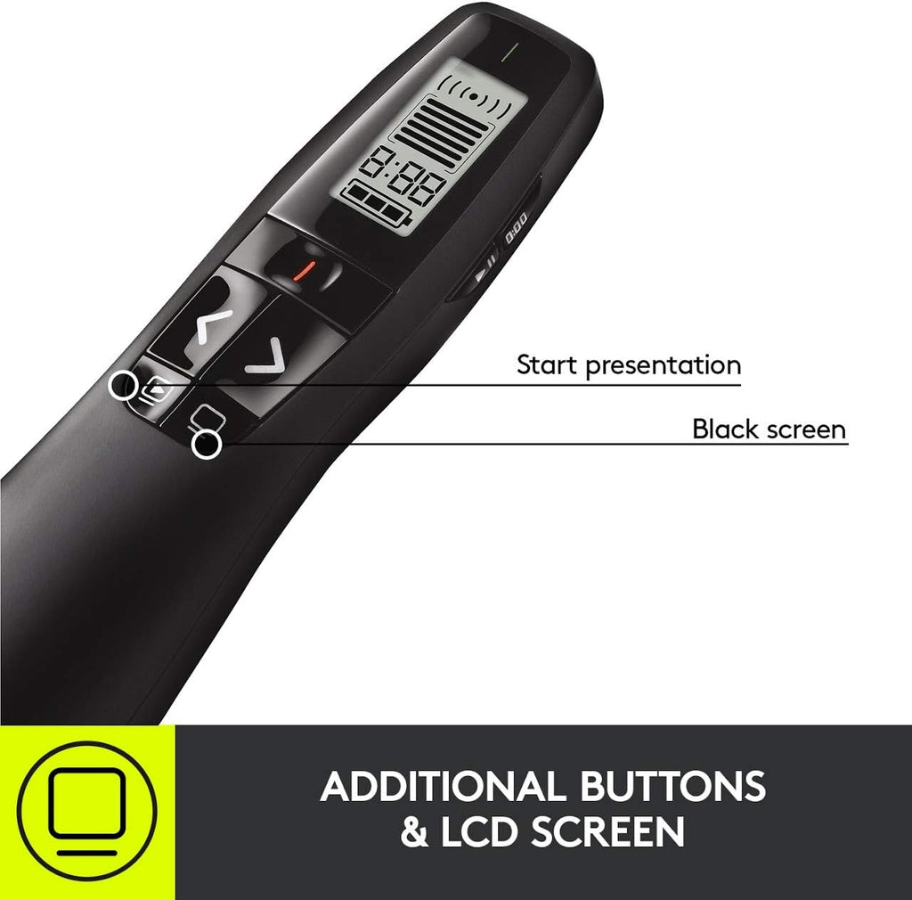 Logitech R800 Presentation Remote — Black