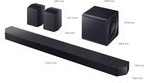 Samsung Q-series Soundbar, Q990F, 11.1.4 ch, Subwoofer & Rear Speaker, True 11.1.4ch Full Surround, Wireless Dolby Atmos, Q-Symphony, SpaceFit Sound Pro, HW-Q990F/ZN (2025 - UAE Version)