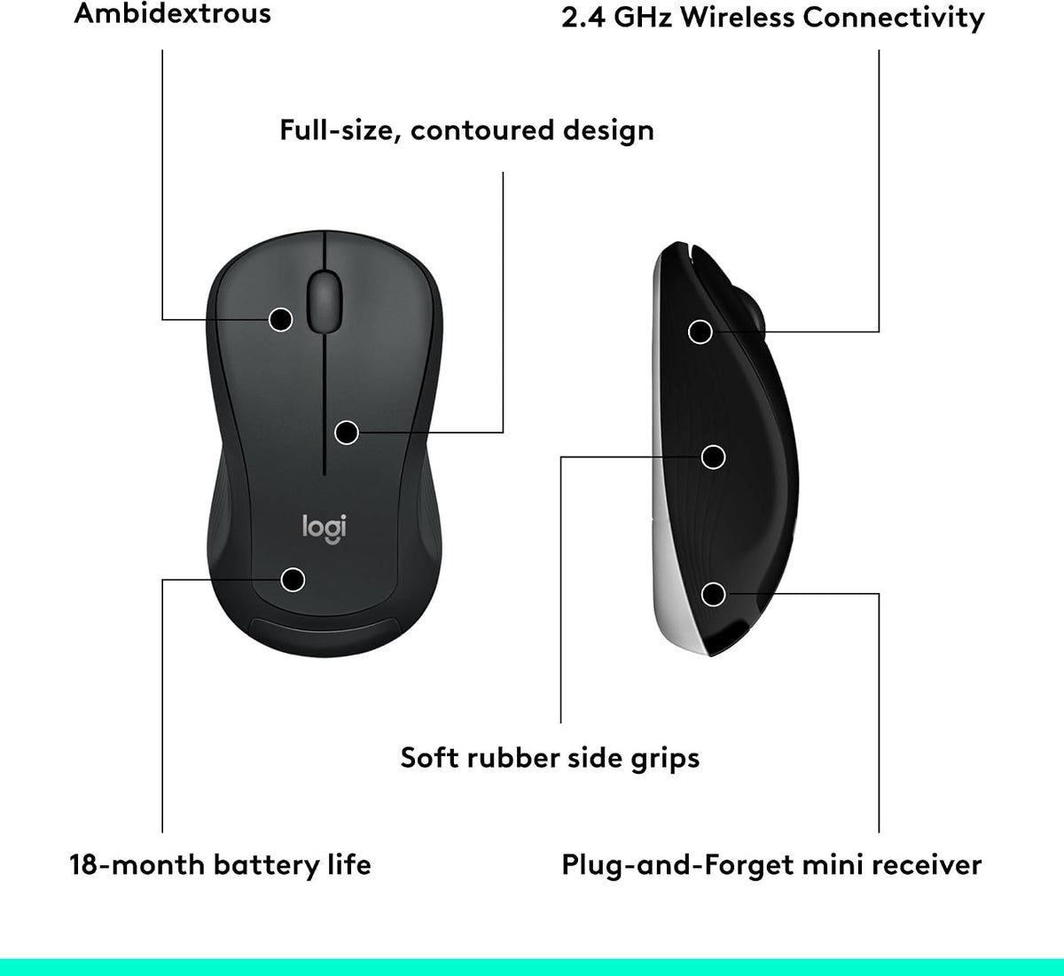 Logitech MK540 Keyboard and Mouse Combo — Black