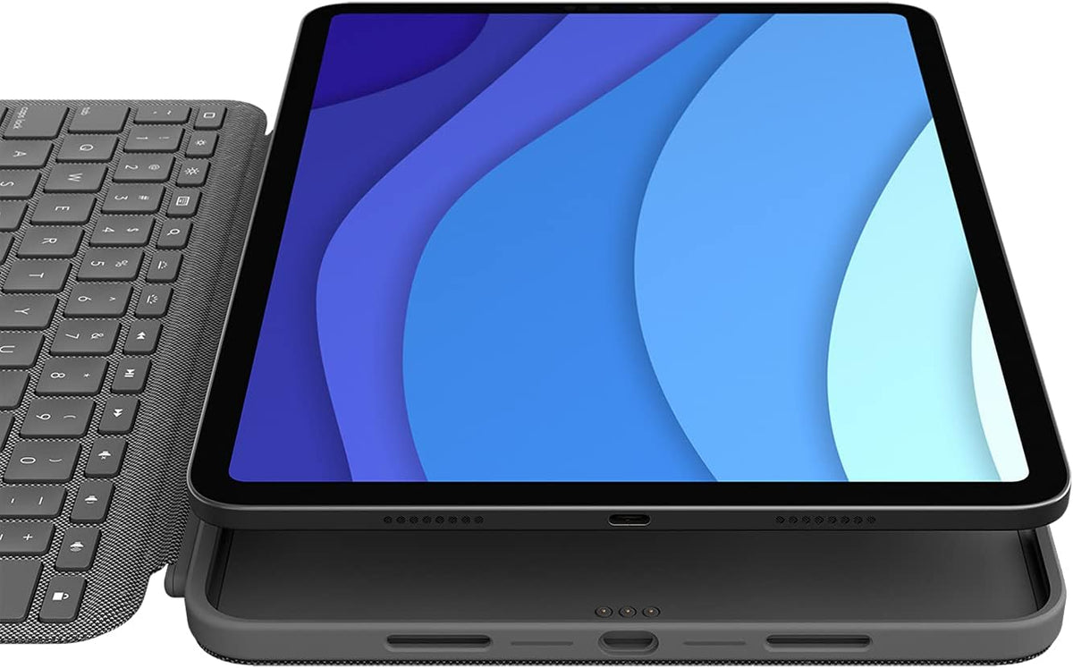 Logitech Combo Touch Keyboard Case for iPad Pro 11-inch 1st / 2nd / 3rd / 4th Gen — Grey