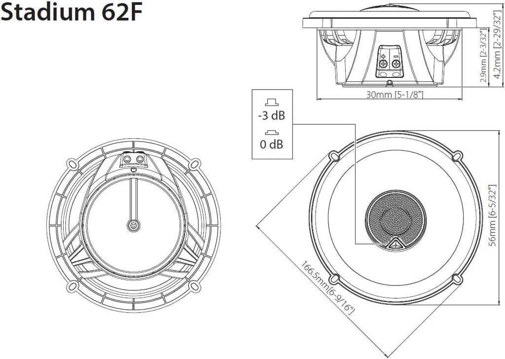 JBL Stadium 62F 6.5-Inch Car Speaker Set — Black