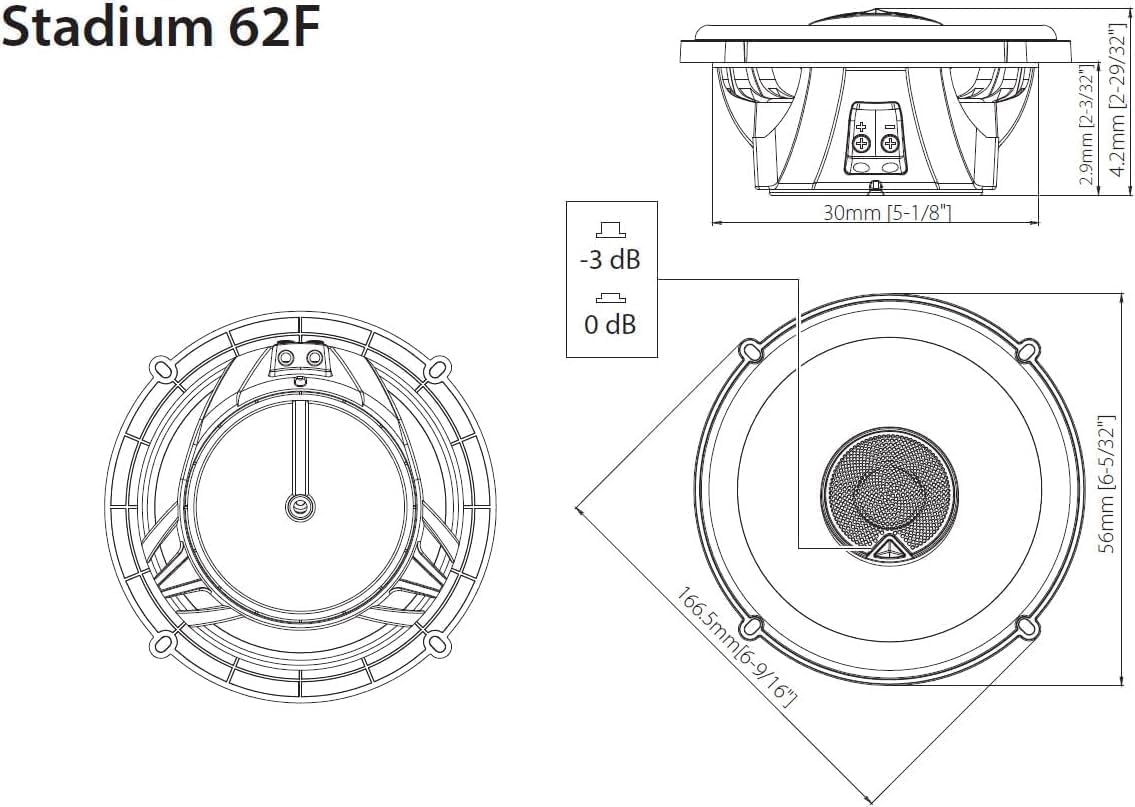 JBL Stadium 62F 6.5-Inch Car Speaker Set — Black
