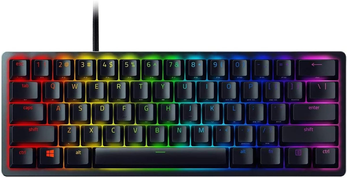 Razer Huntsman Mini Linear Optical Switches (Red) 60% Gaming Keyboard — Black — main product image