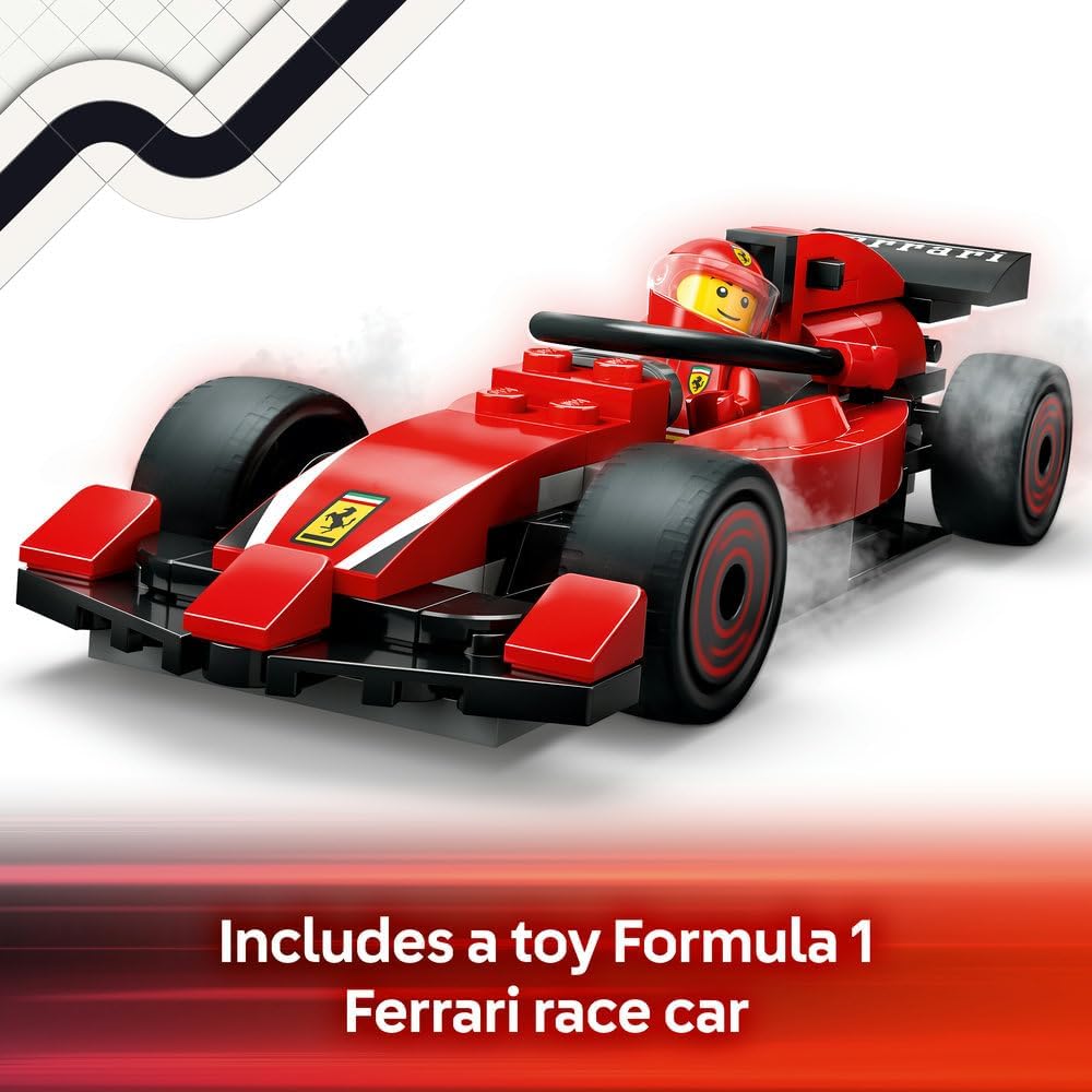 LEGO City F1 Pit Stop & Pit Crew with Ferrari Car 60443