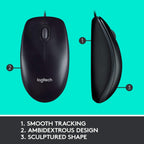 Logitech MK120 Keyboard and Mouse Combo — Black