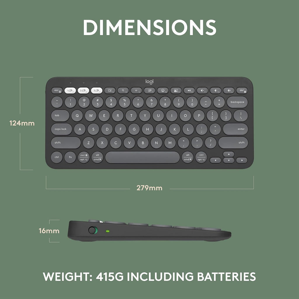 Logitech K380S Keyboard — Graphite