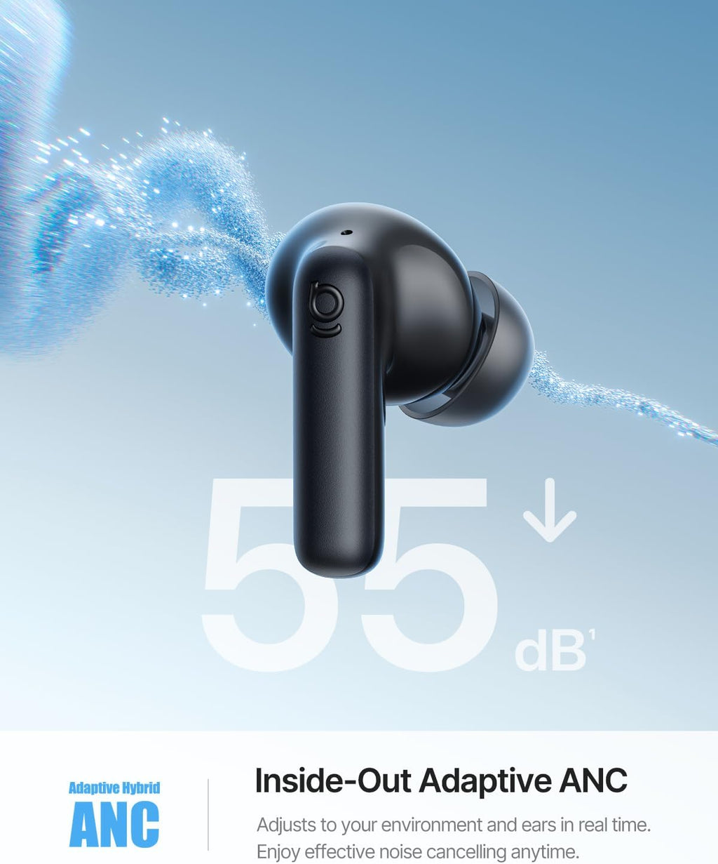 Baseus Bass BP1 Ultra Noise-Cancelling Earbuds — Black