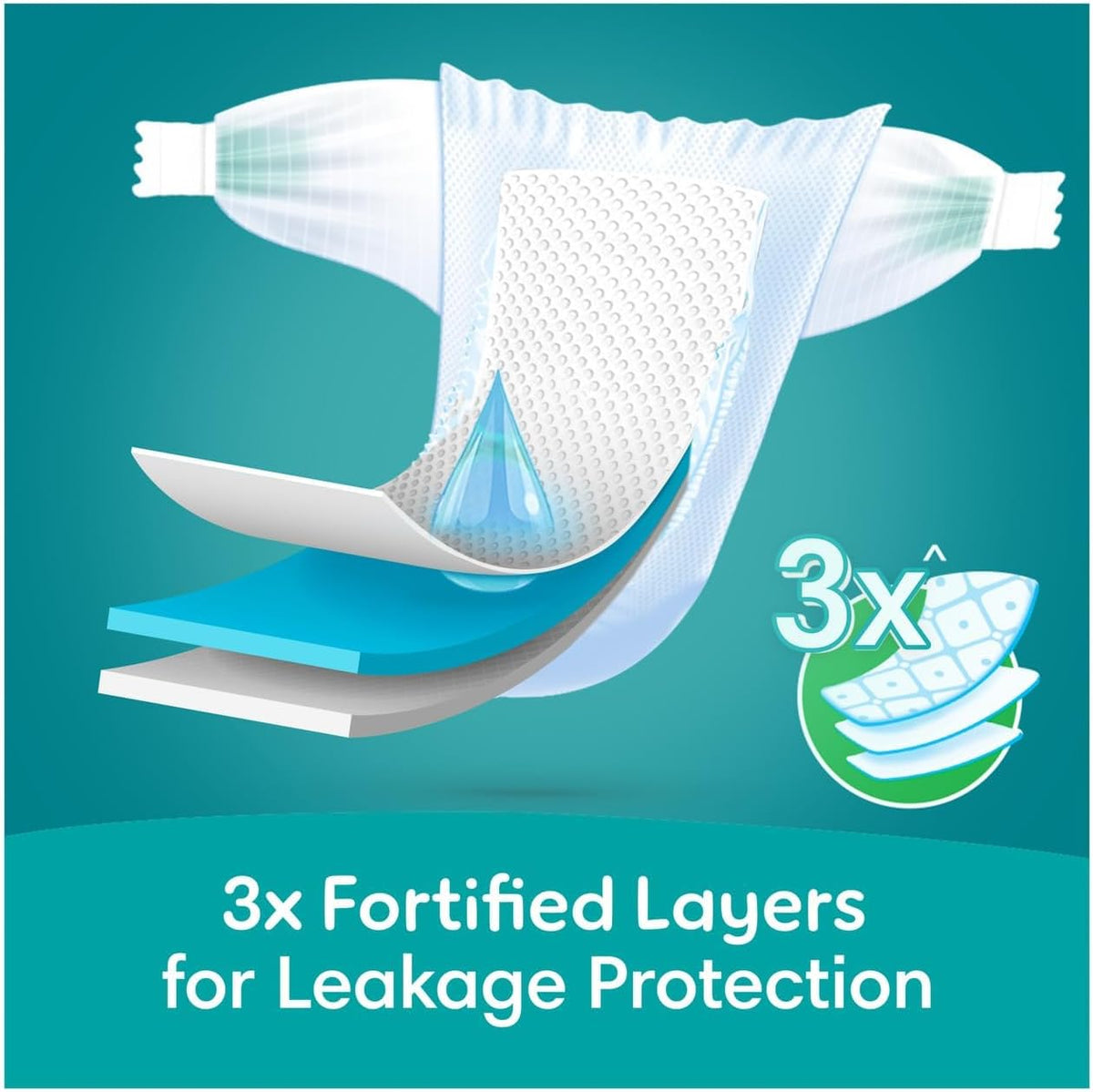Pampers Rash Protection Taped Diapers, Size 6, 13+kg, Mega Pack, 36 Count