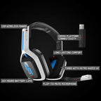 Logitech G ASTRO A20 Gen 2 Gaming Headset — PlayStation / PC — White/Blue