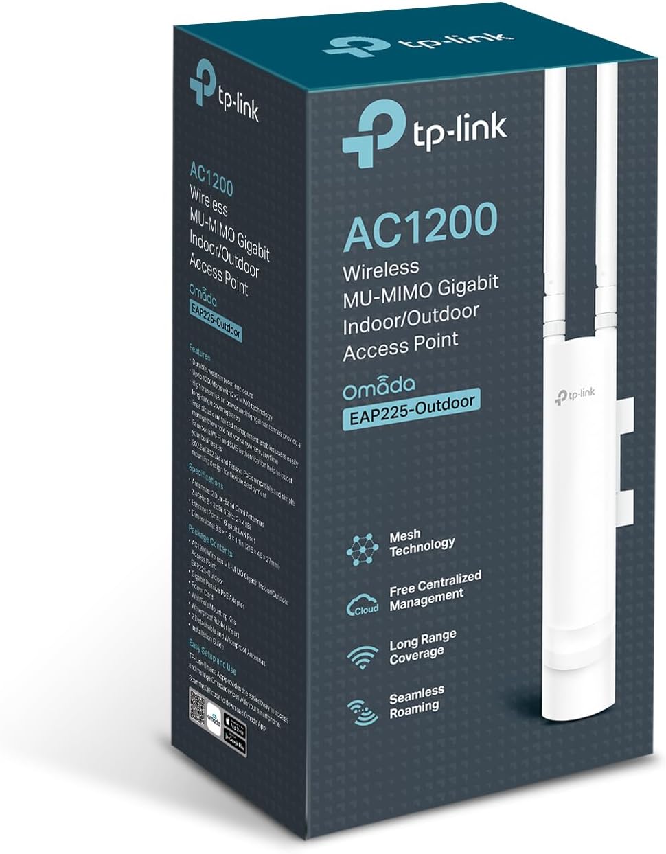 TP-Link Wireless Dual Band Gigabit Outdoor Access Point, EAP225-Outdoor TPLINK AC1200