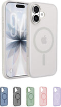 Belkin SheerForce Grip MagSafe Compatible iPhone 17 Case with Slim Design & Anti-Slip Side Lines - Magnetic, Transparent, & Shockproof Protective iPhone Case - Sand